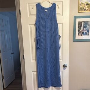 Aerie Crochet Side Tie Maxi Cape